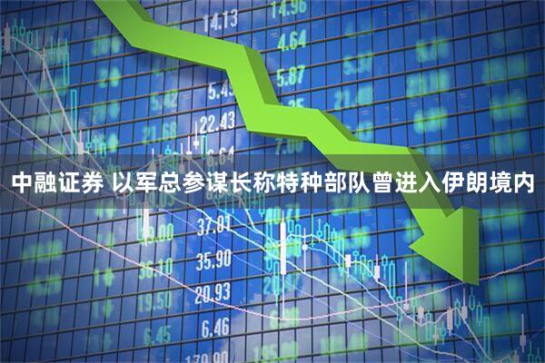中融证券 以军总参谋长称特种部队曾进入伊朗境内